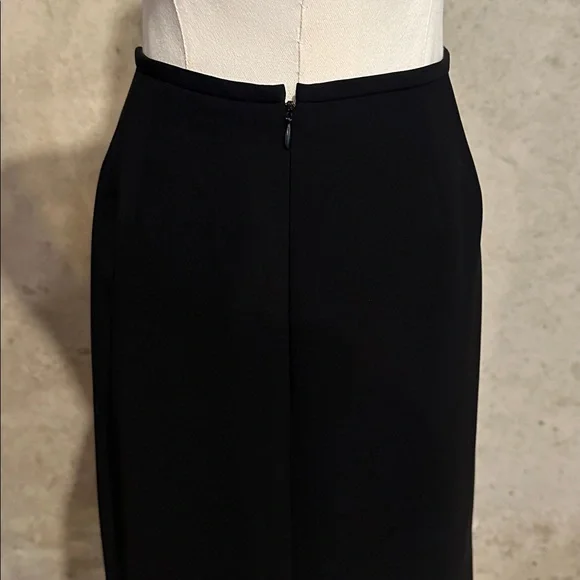 Classic 90s/Y2K Kasper Black Pencil Skirt | Minimalist | Business Chic | Size 8 - Picture 6 of 6
